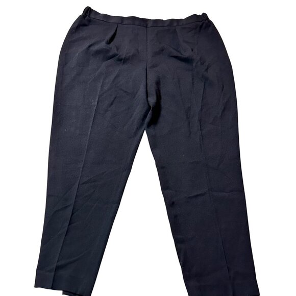 Anne Klein 2XL Womens Dress Black Elastic Waist Pants Polyester Blend - Picture 3 of 14